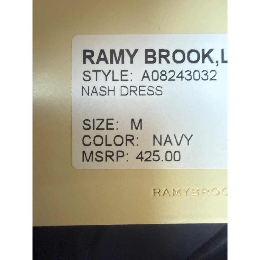 Ramy Brook Nash Mini Dress Navy Medium NWT - Picture 6 of 8